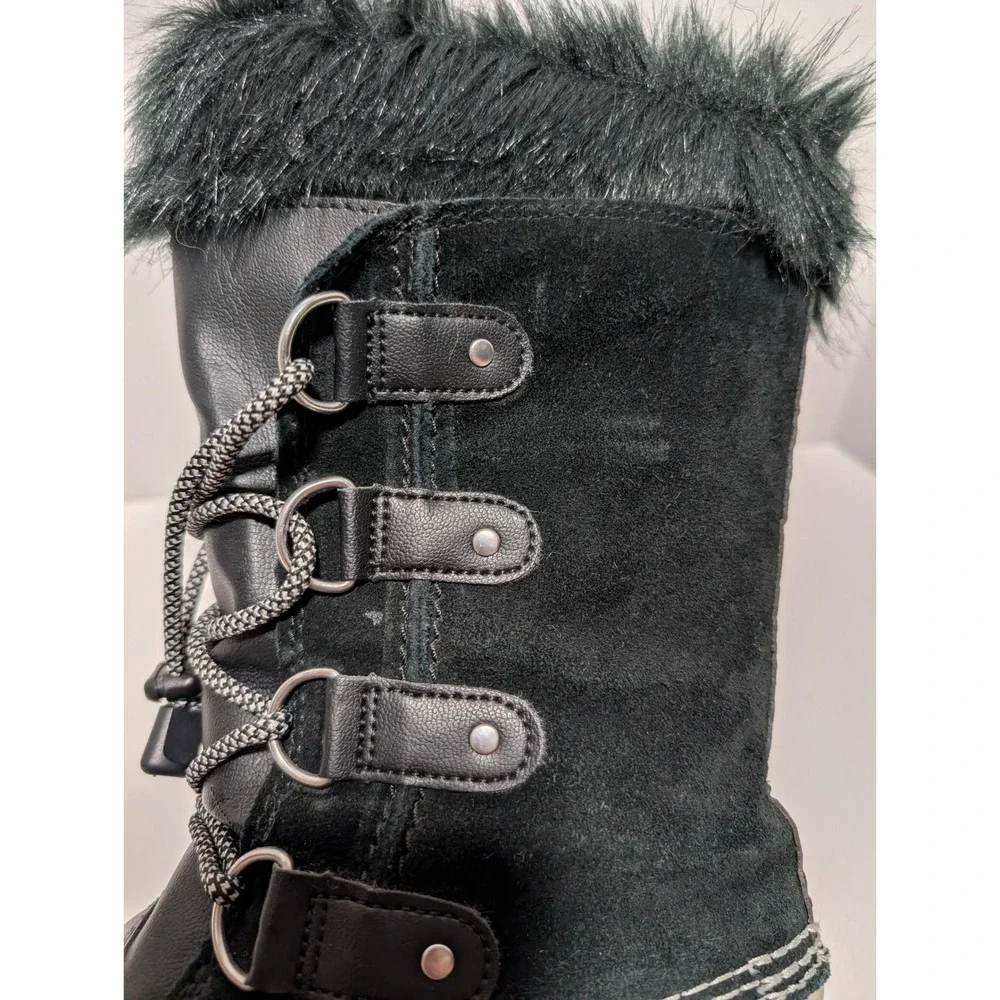 Sorel Women's Joan of Arctic Black‎ Waterproof Winter Snow Duck Boots Size 5